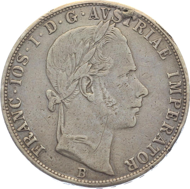 Haus Habsburg Doppelgulden (2 Florin) 1859 B Franz Josef I 1848-1916